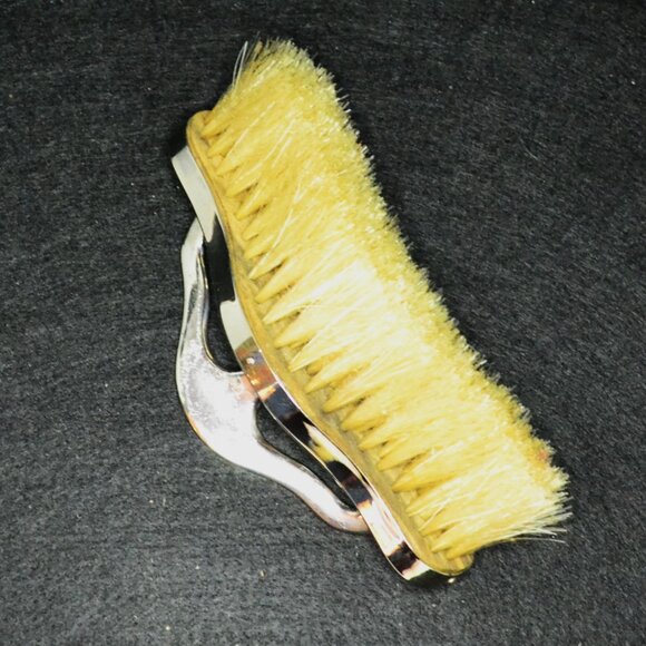 Vintage Royal Rochester Silverplate Crumb Tray Brush Set Art Deco 1930s 1940s - Picture 3 of 4